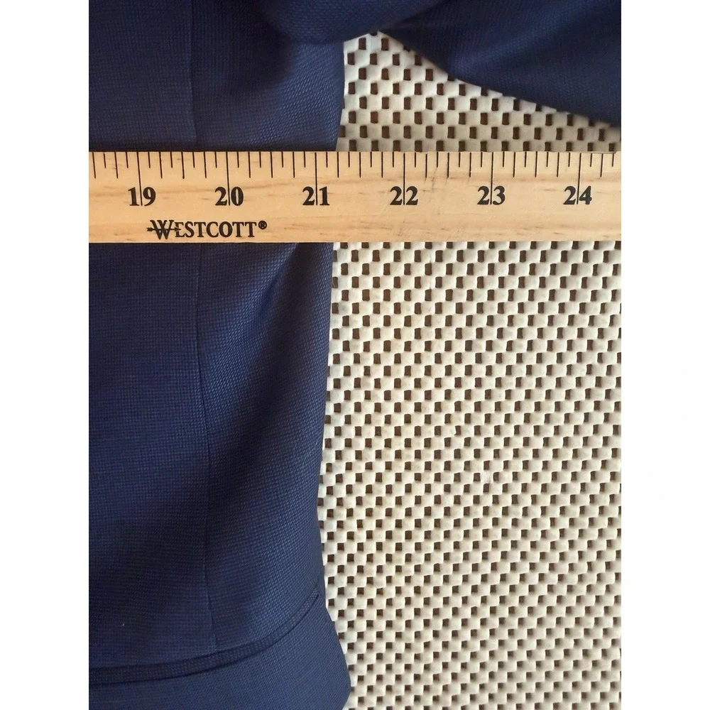 Mens Barutti 120 S‎ Wool Sport Coat Size 44R Blazer Double Vented Blue